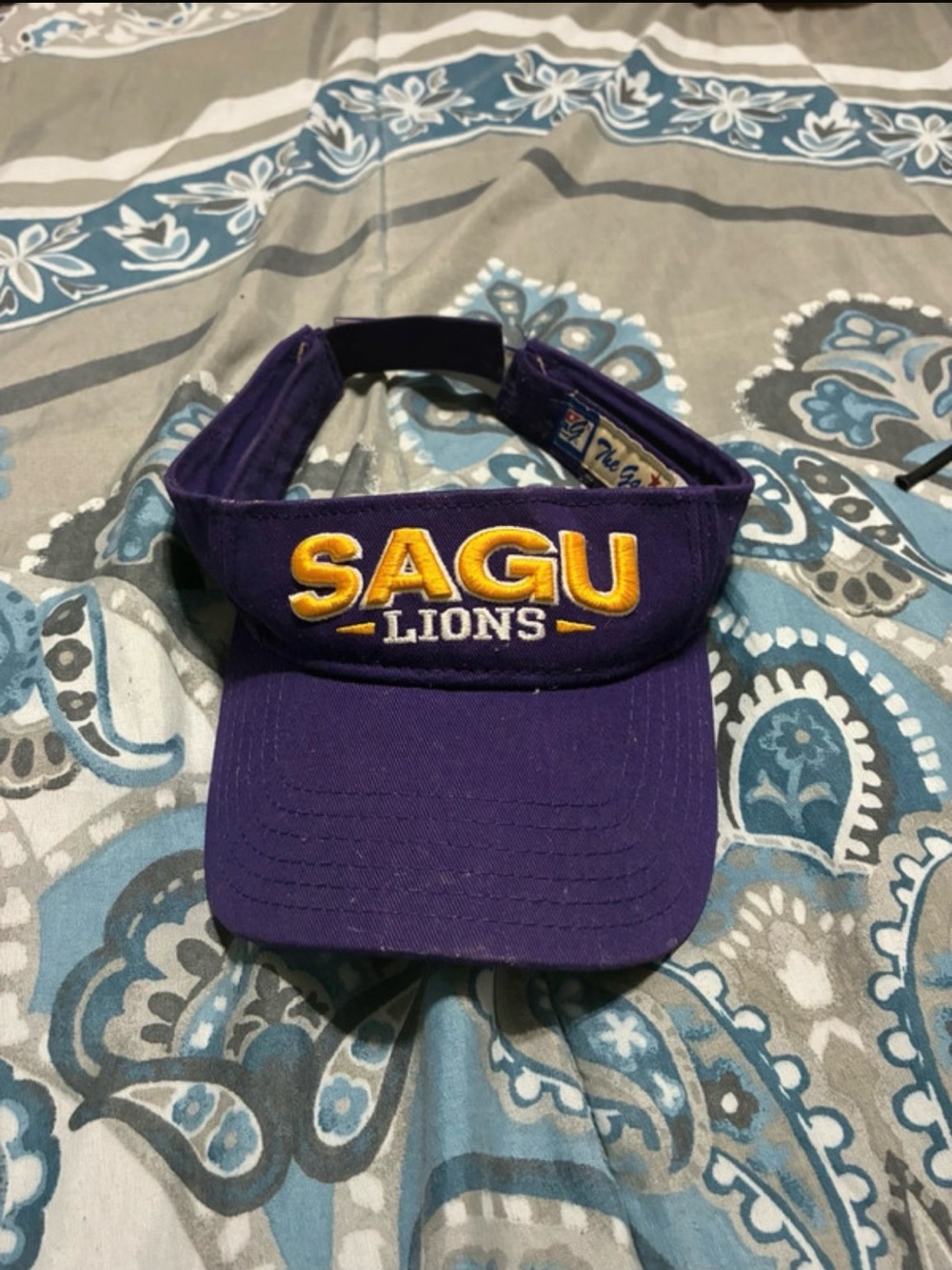 SAGU Lions The Game Visor Hat Purple Gold
College Texas Nelson University